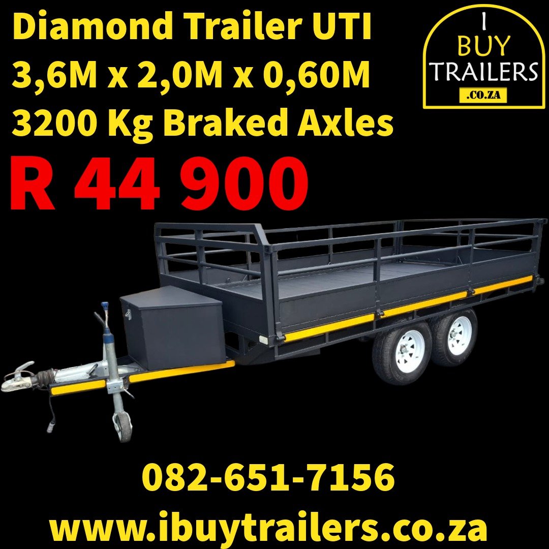 Diamond 3.6 M x 2.0 M x 0.60 BRAKED Double AXLE