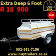 6 Foot Extra Deep Luggage Trailer