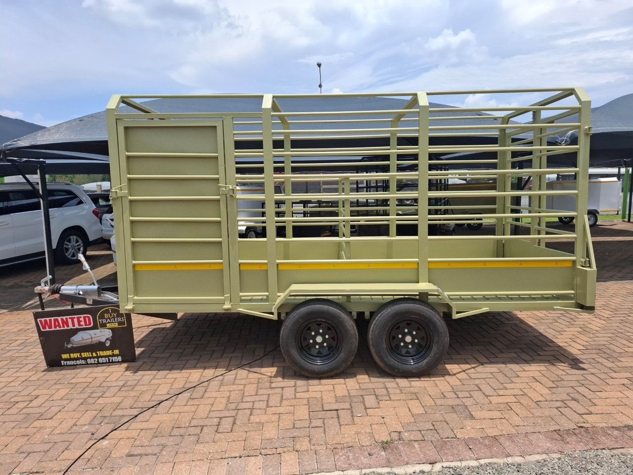 Double Axle Cattle Trailer 4 M x 1.8 M