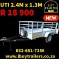 Utility Trailer 2.4 M x 1.3 M White