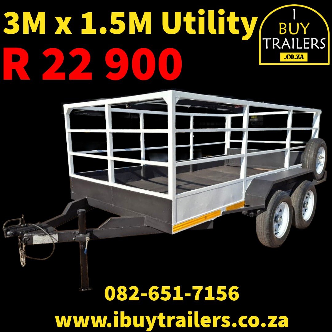 UTILITY 3.0 M x 1.5 M Double Axle Unbraked
