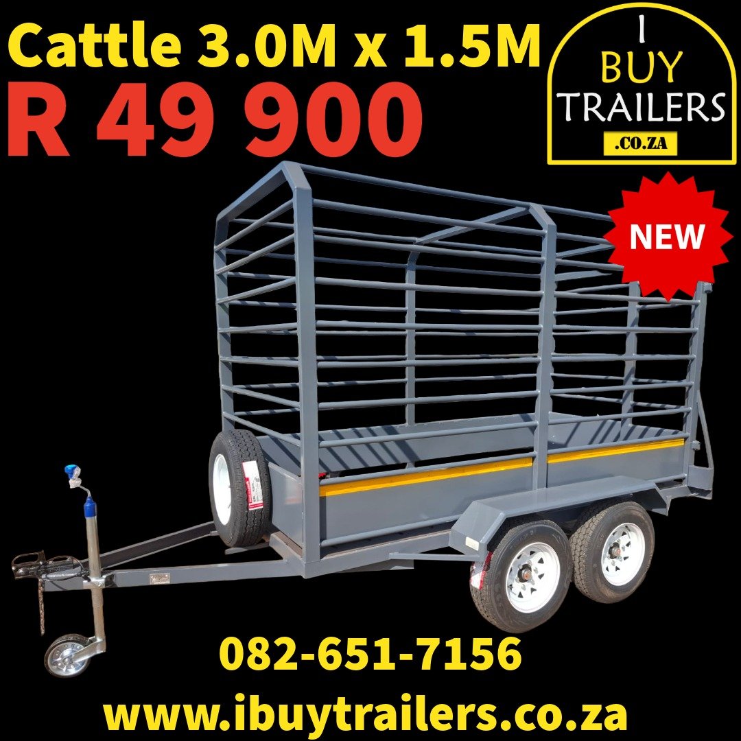 Cattle Double Axle 3.0 M x 1.5 M