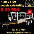 3 M x 1.5 M UTI Double Axle