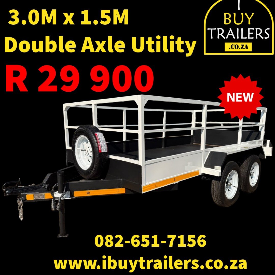 3 M x 1.5 M UTI Double Axle